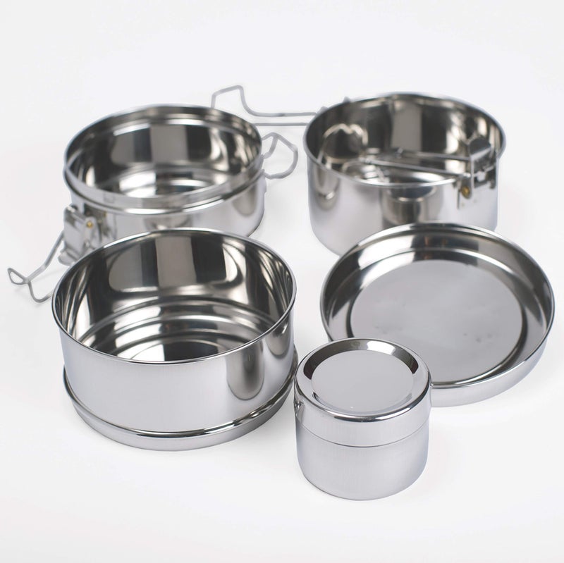 To-Go Ware To Go Ware Large 3-Tier Stainless Steel Lunch Box with Small Sidekick Container | Tiffin Lunch Box | Eco Friendly - Image 2